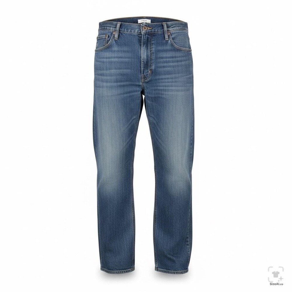 Levis 514 Jeans Mens 37x31 (38x32) Blue Medium Wash Straight Denim Zip Fly